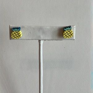 Pineapple Clay Earring